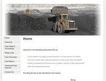 Tablet Screenshot of coalmarketinginfo.com